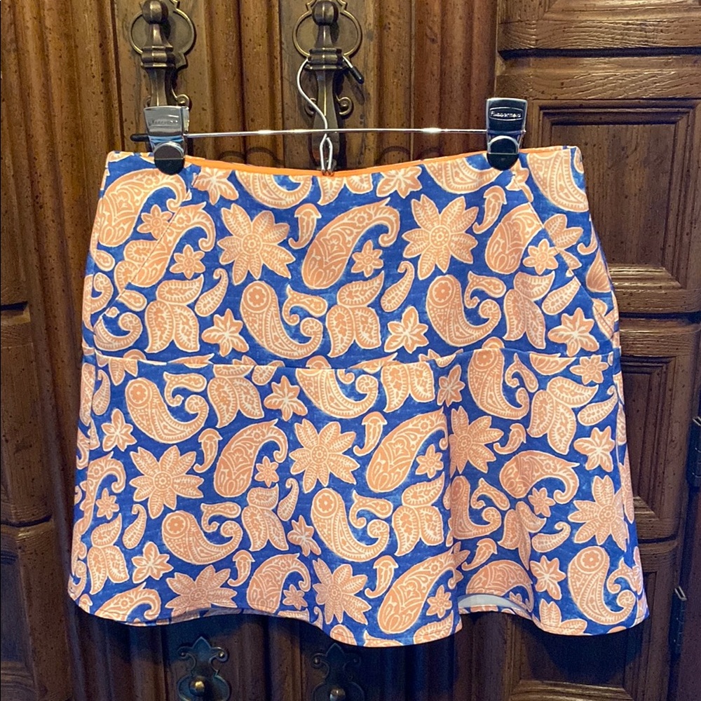 Ralph Lauren Polo Golf Blue and Orange A-Line Skort for Sports